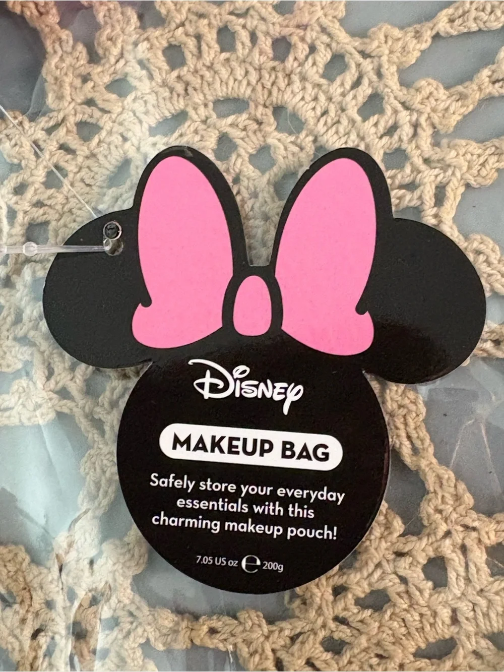 Disney Minnie Mouse Black and Pink Bow Kids Crossbody Bag